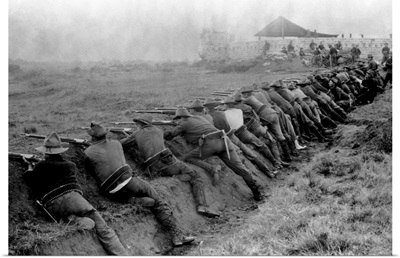American Soldiers Practicing Shooting During Spanish-American War