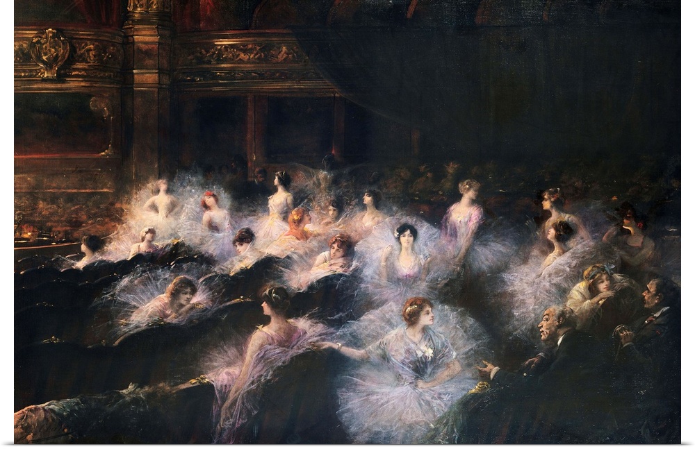An Interval at the Opera by Georges Clairin
