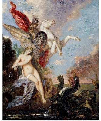 Andromeda chained to a rock rescued by Perseus by Gustave Moreau