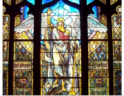 Angel Of The Resurrection Stained Glass Window By Louis Comfort Tiffany