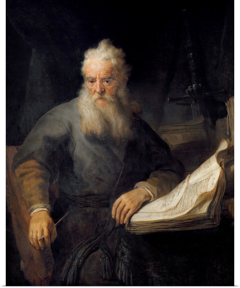 Apostle Paul, 1635, by Rembrandt van Rijn (1606-1669), oil on canvas, 135x111 cm Vienna, Kunsthistorisches Museum