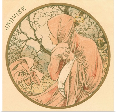 Art Nouveau Janvier (January)