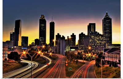 Atlanta's Colorful Skyline, Georgia