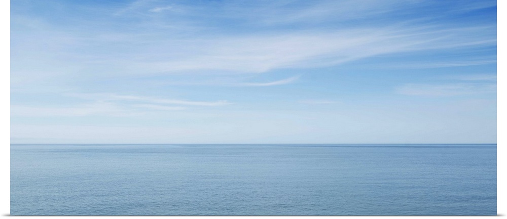 View of north Atlantic Ocean from Siasconset, Nantucket Island, Cape Cod Massachusetts, USA.