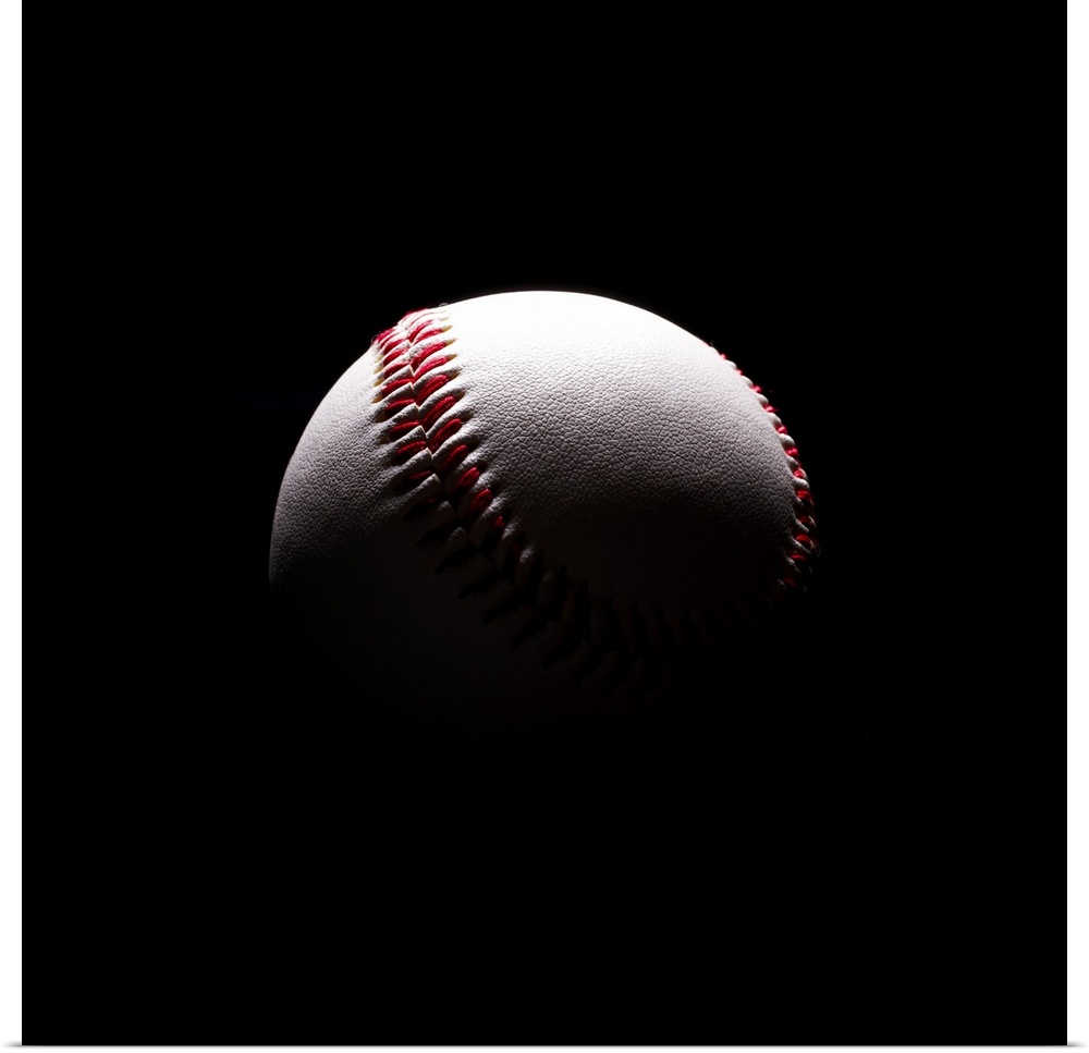 Baseball in shadows
