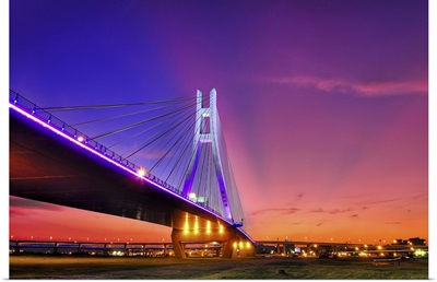 Beautiful glow along with gorgeous bridge.