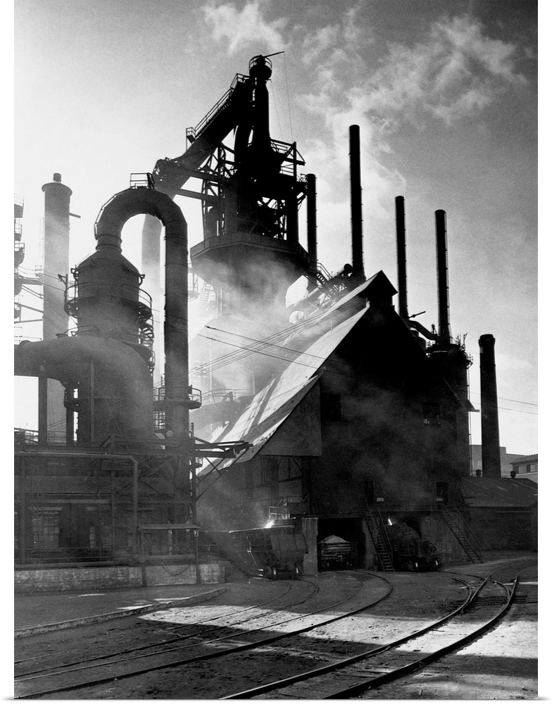 Blast Furnance At The Bethlehem Steel Works In Pennsylvania