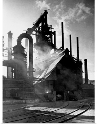 Blast Furnance At The Bethlehem Steel Works In Pennsylvania