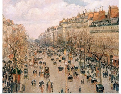 Boulevard Montmartre, Paris By Camille Pissarro