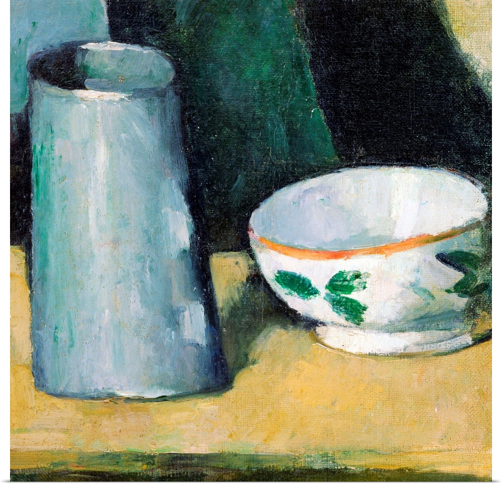 Bowl And Milk-Jug By Paul Cezanne