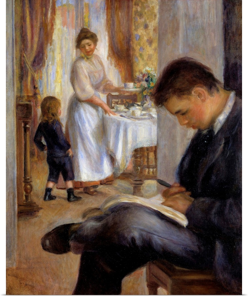 Breakfast at Berneval. Painting by Pierre Auguste Renoir (1841-1919), 1898. Private collection
