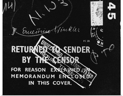 British Mail Censored During World War II
