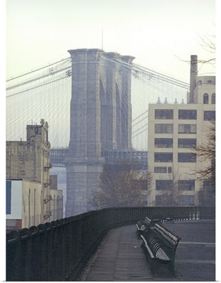 Brooklyn Bridge from Brooklyn Heights promenade, NYC
