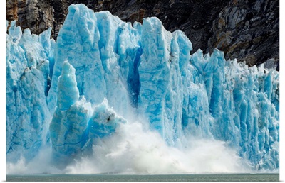 Calving Icebergs From Dawes Glacier, Alaska