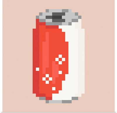 Can Of Iced Cola Pixel Art