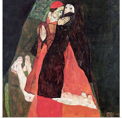 Cardinal And Nun (Tenderness) By Egon Schiele