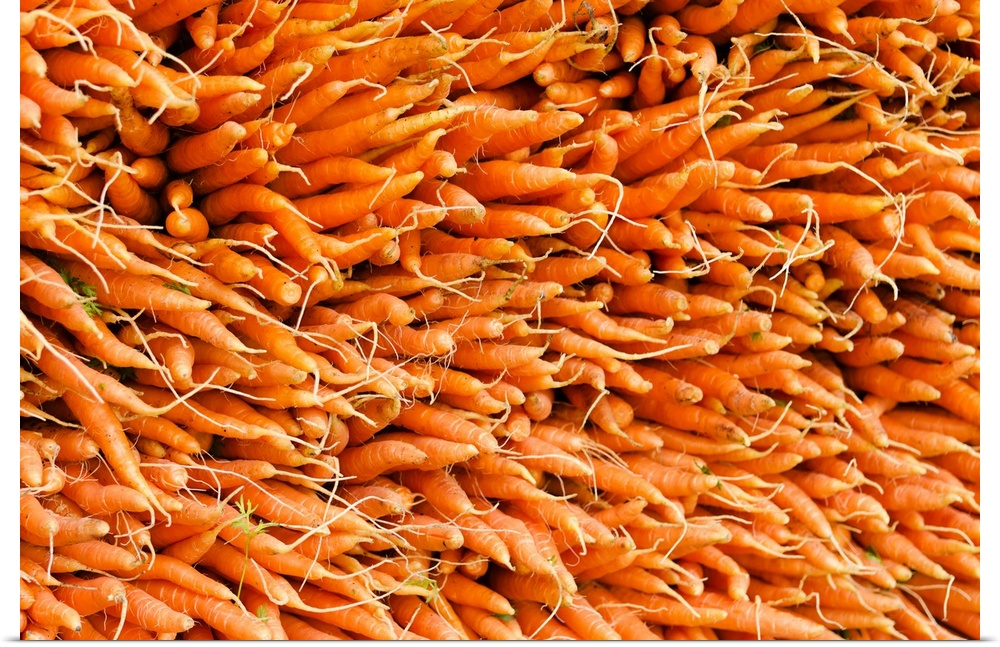 USA, New York City, Carrots for sale