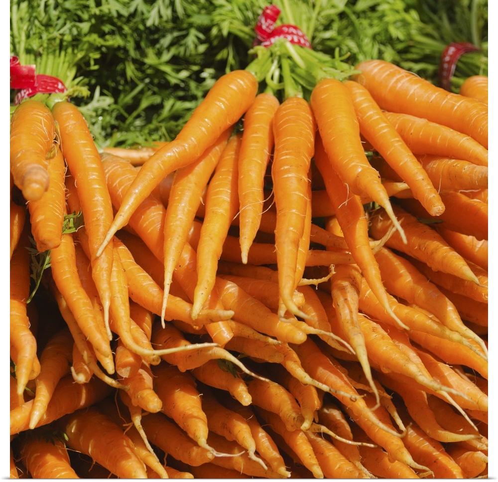 USA, New York City, Carrots for sale