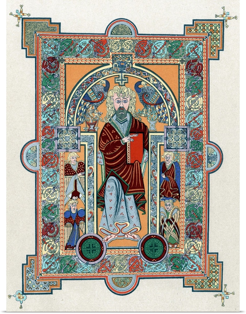 Celtic manuscript depicting St. Matthew