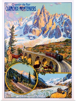 Chamonix-Montenvers Poster By David Dellepiane