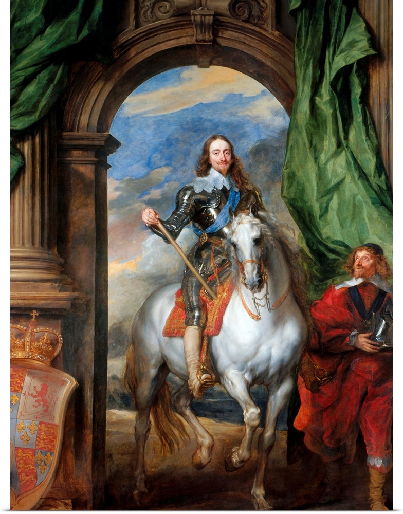 Anthony van Dyck (Netherlandish, 15991641), Charles I with Monsieur de St Antoine, 1633, oil on canvas, Royal Collection, ...