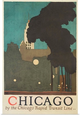 Chicago By The Chicago Rapid Transit Line Poster By Ervine Metzl