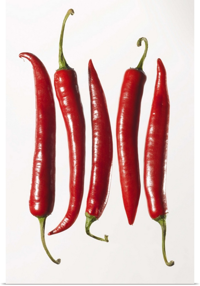 Chili Peppers in a Row