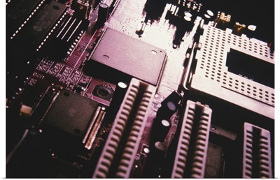 Circuit board, elevated view