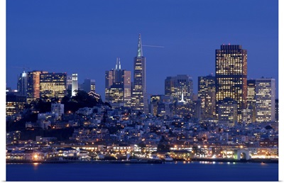 City lights of San Francisco