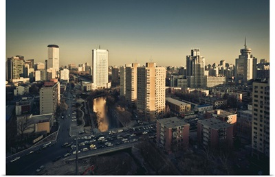 Cityscape of Beijing, China.