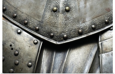 Close-up of a suit of armor, Cannon Tower, Estonia