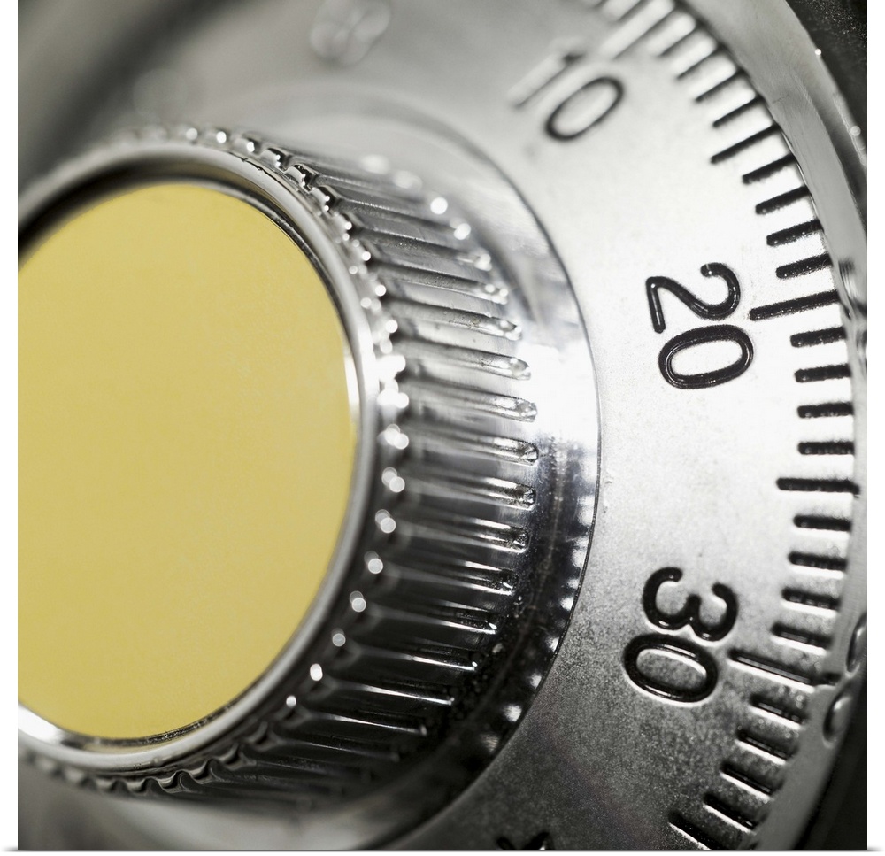 Close-up of combination lock