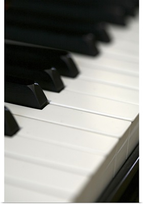 Close up of piano