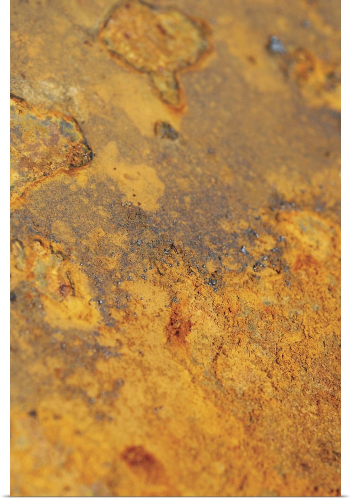 Close-up of rusted sheet metal