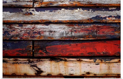 Close-up of weathered boards