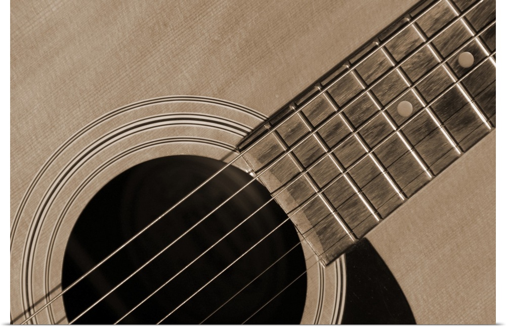 Closeup of guitar