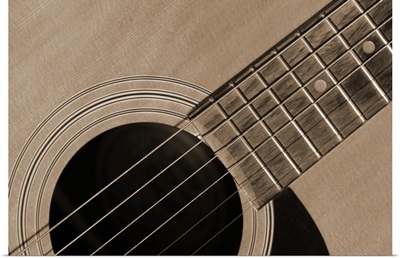 Closeup of guitar