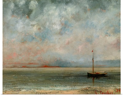 Clouds Over Lake Geneva By Gustave Courbet