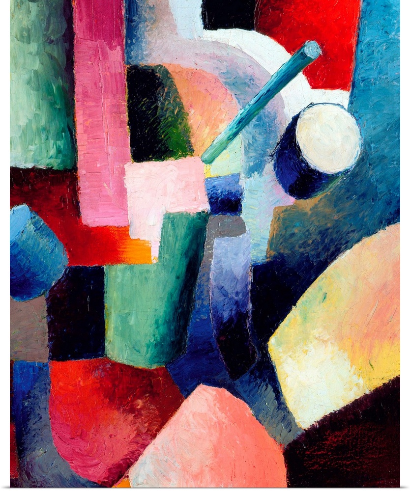 August Macke, Colored Composition of Forms, 1914, oil on canvas, Albertina Museum, Vienna.