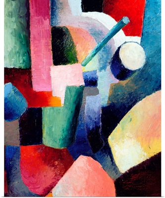 Colored Composition Of Forms By August Macke