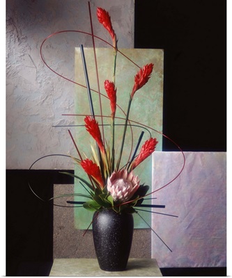 Contemporary flower arrangement