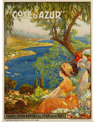 Cote D'Azur Travel Poster By David Dellepiane