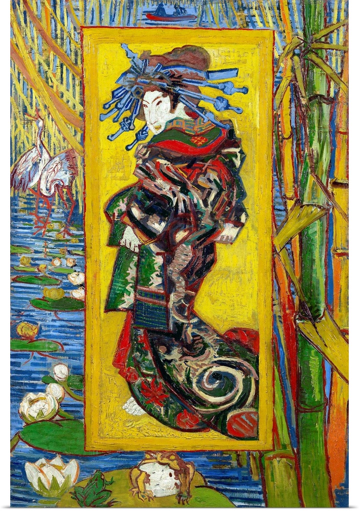 Vincent van Gogh (French, 1853-1890), Courtesan: after Eisen, October-November 1887, oil on canvas, Van Gogh Museum, Amste...