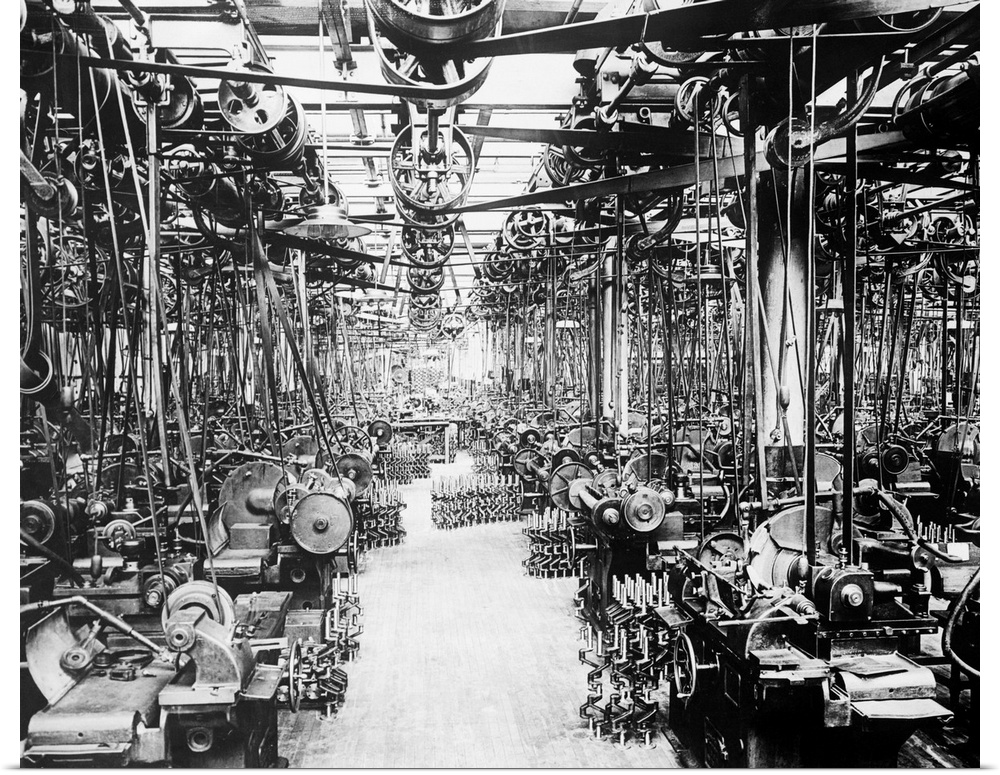 4/7/1924-Highland Park, Michigan- Crankshaft grinding department in the Ford plant at Highland Park.