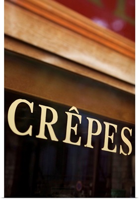 Crepes sign, Paris