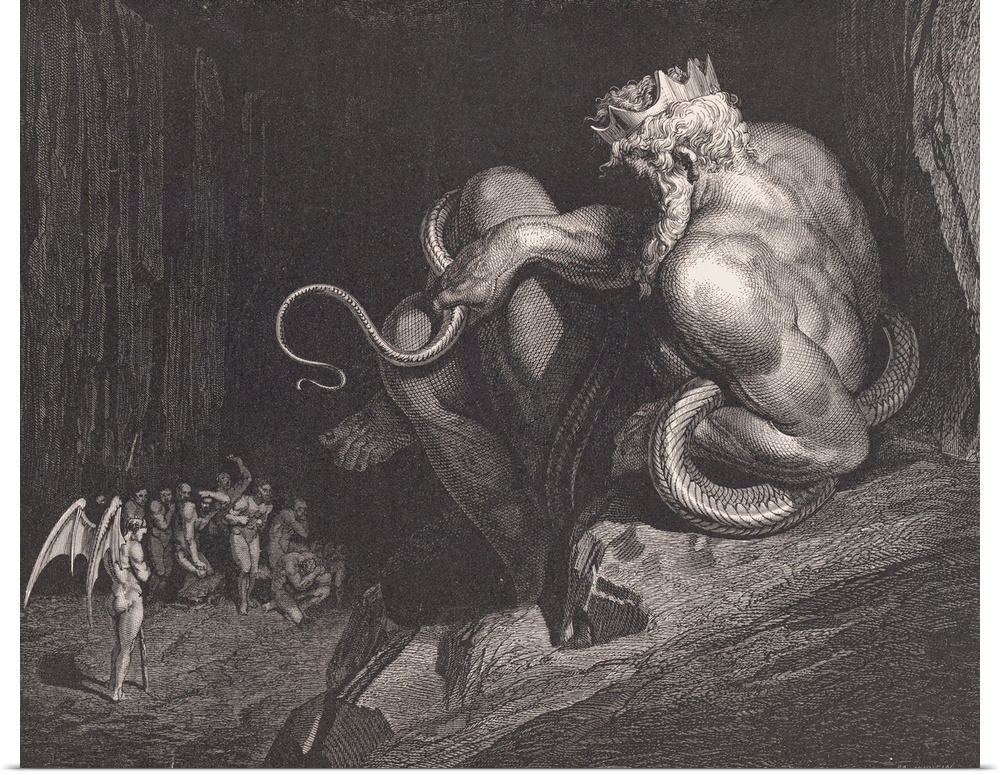Gustave Dore engraved this illustration to illustrate the Inferno by Dante.