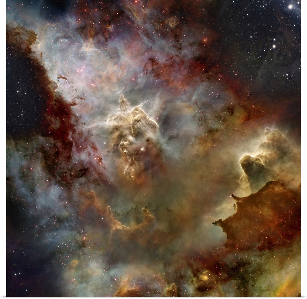 A deep space nebula cloud.