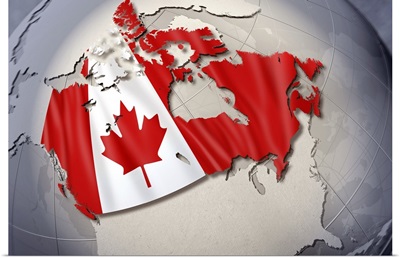 Digital Composite, flag of Canada