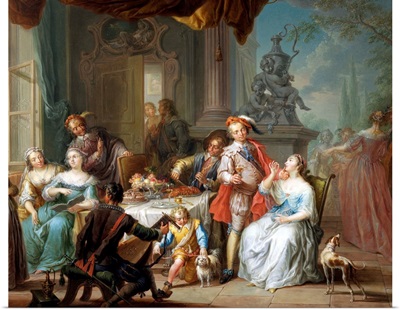 Dining On The Terrace By Franz Christoph Janneck