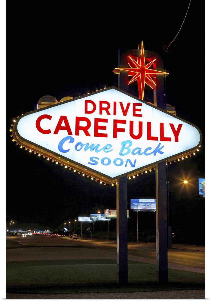Drive carefully, come back soon sign, Las Vegas, Nevada